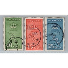 DINAMARCA 1929 Yv 190/2 SERIE COMPLETA FINAMENTE USADA 65 €